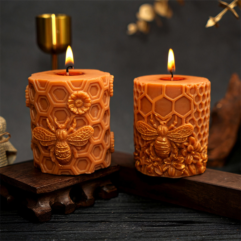 Potsticker Mold - 3D Petek Şeklinde Silikon Mum Kalıbı