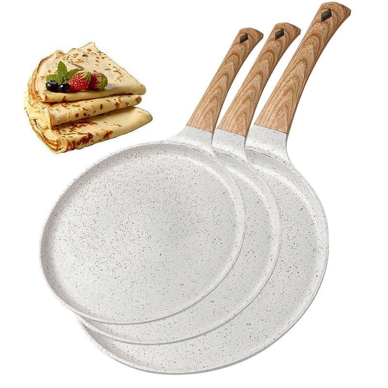 Egg Waffle Pan - 20/24/28cm Yapışmaz Krep Tavası Pizza Tavası